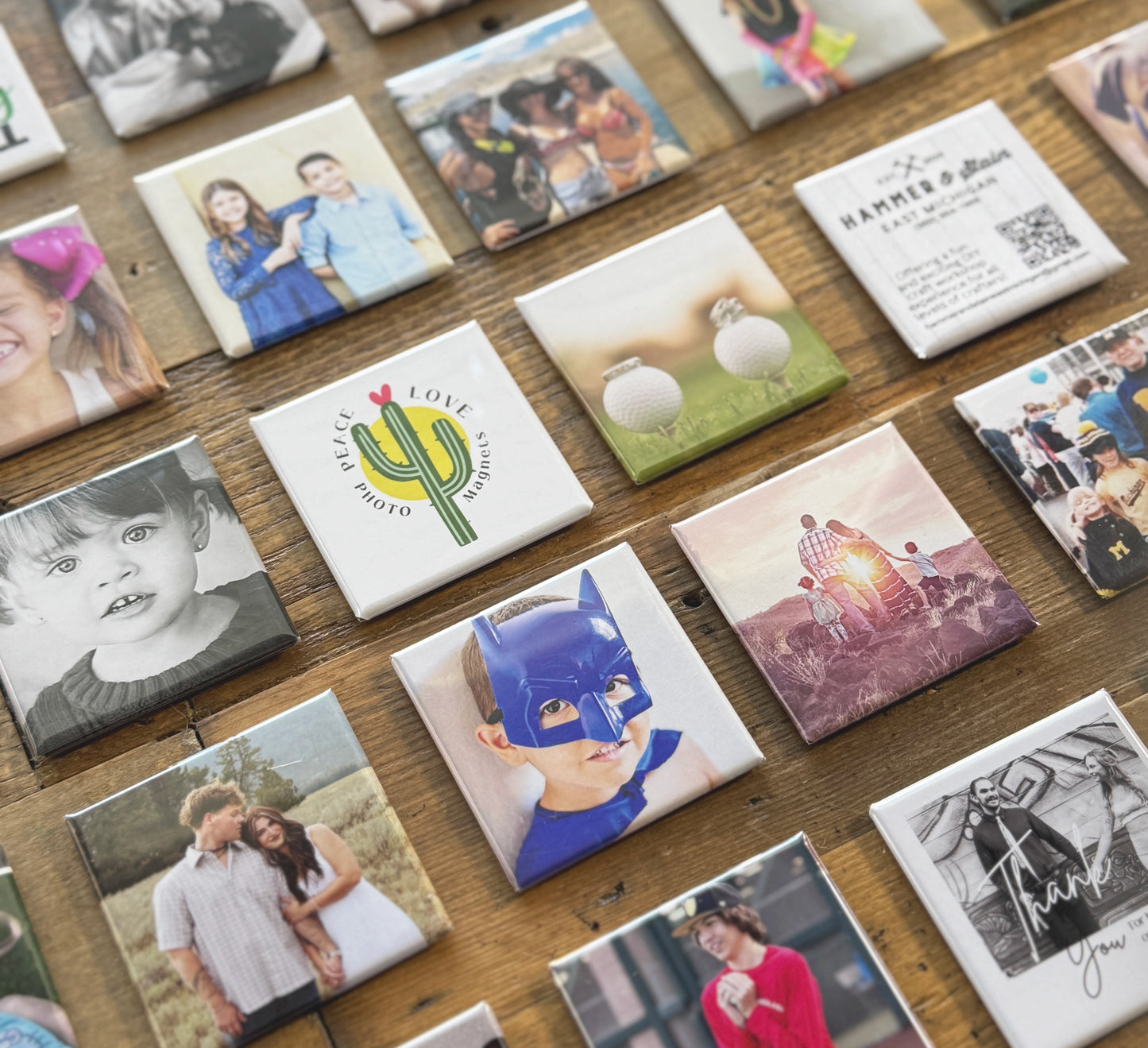 9 Custom Photo Magnet Set
