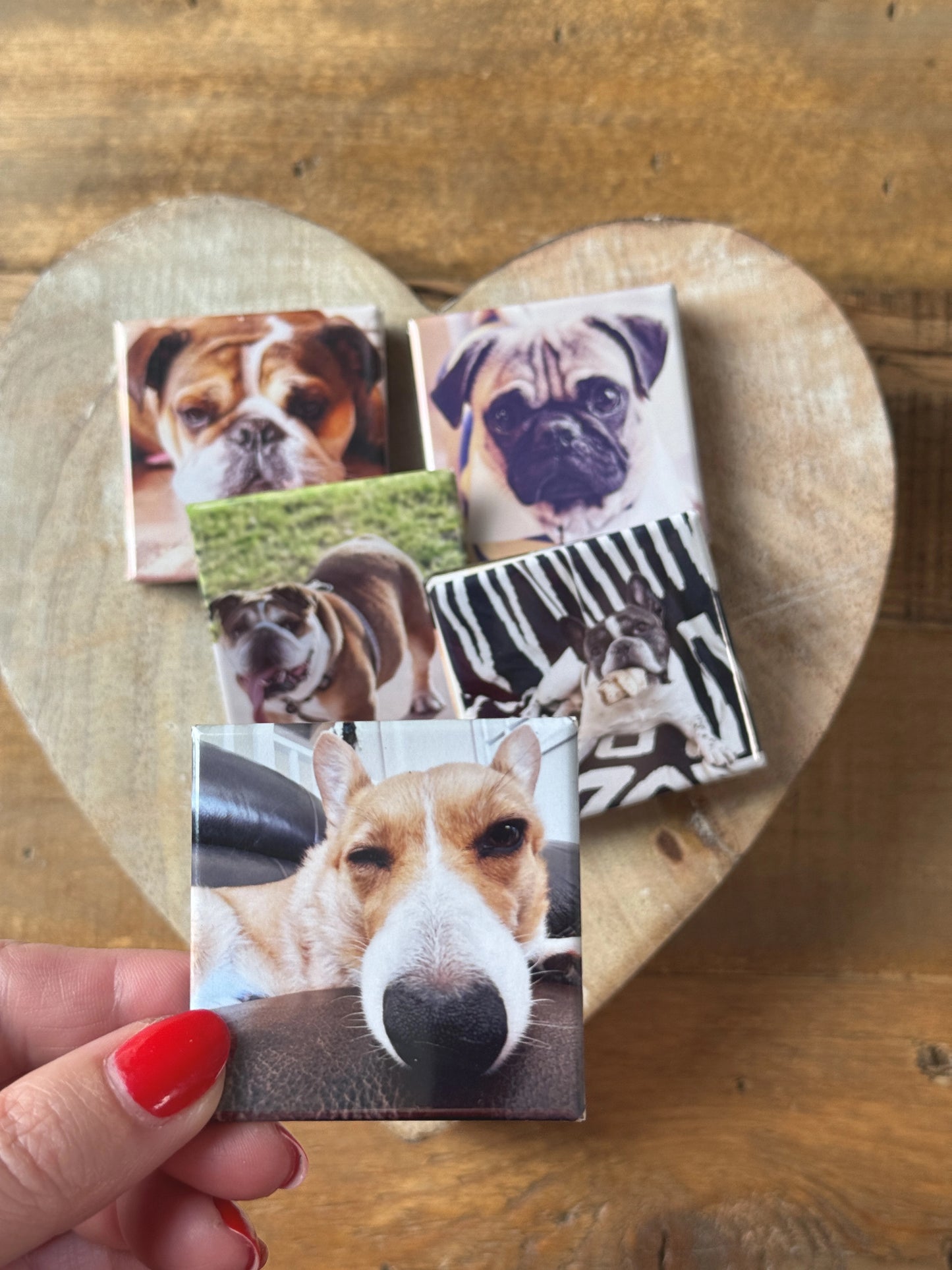 9 Custom Photo Magnet Set