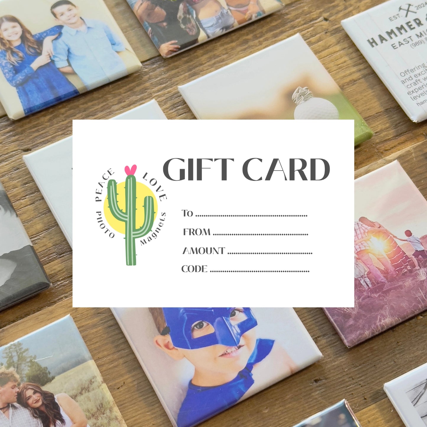 Photo Magnet Gift Cards